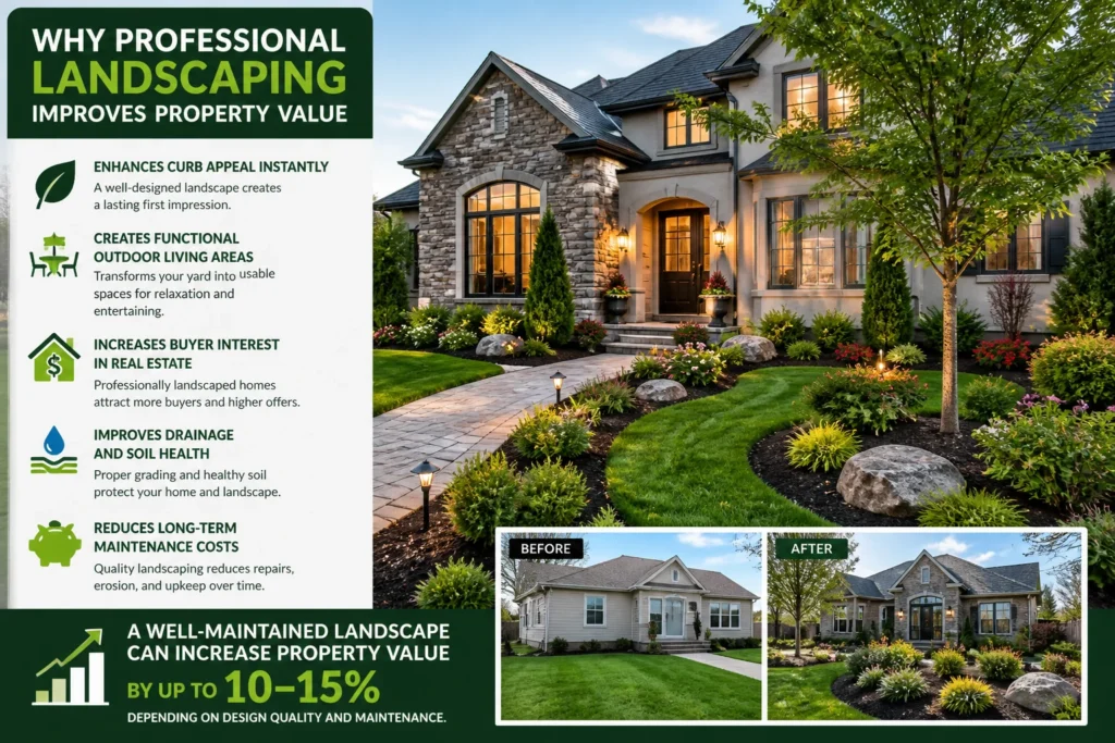 Why Professional Landscaping Improves Property Value from cahilllandscaping.ca